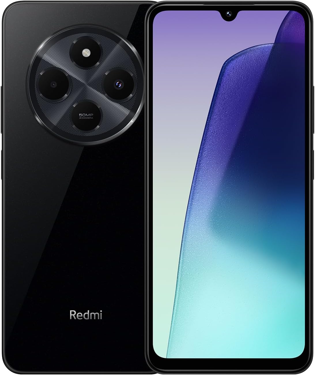 XIAOMI Redmi 14C - Smartphone de 4+128GB, Pantalla de 6.88” 120Hz LCD HD+, MediaTek Helio G81 Ultra, cámara Dual con IA de 50MP, 5160mAh, NFC, Negro (Versión ES)