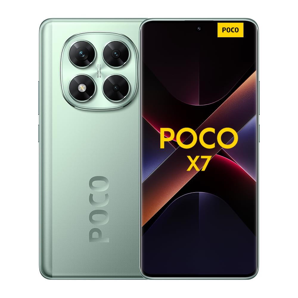XIAOMI POCO X7 - Smartphone de 12+512GB, Pantalla CrystalRes 1.5K AMOLED Curva, MediaTek Dimensity 7300-Ultra, Cámara de 50 MP, Carga Turbo de 45W, Cargador no Incluido, Plata (Versión ES)