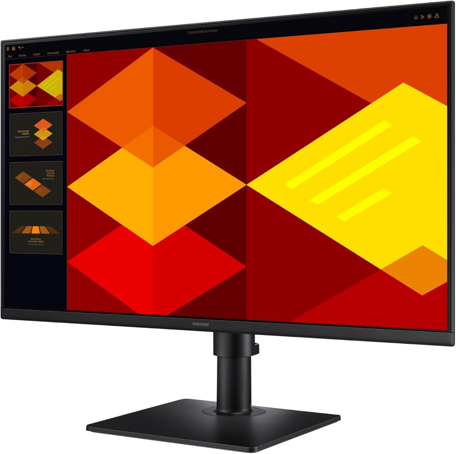 Samsung 27” (S40GD) Borderless Business Monitor with IPS Panel, 100Hz Refresh Rate, Eye Saver Mode, Ergonomic Design, Game Picture Mode, LS27D408GANXGO