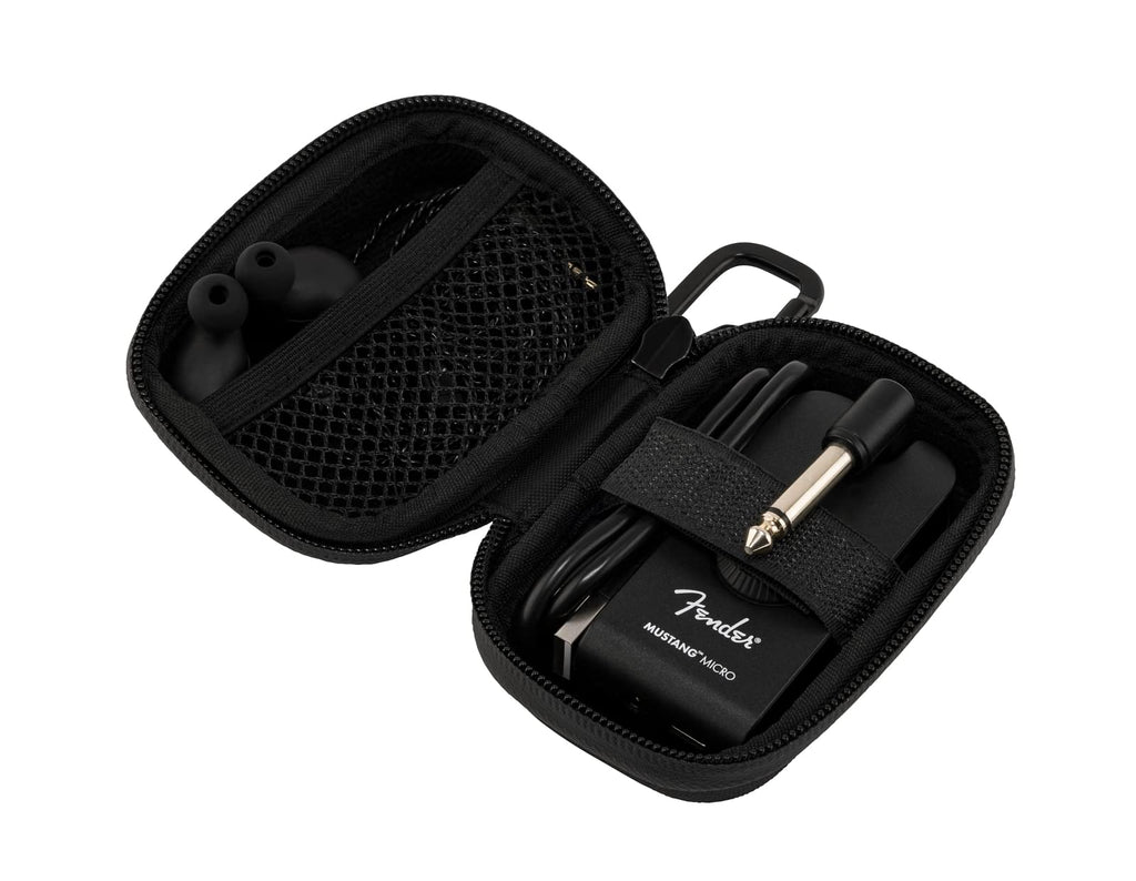 Fender Mustang Micro Plus amplificador de guitarra, amplificador de auriculares pessoal com 25 modelos de amplificador, 25 efeitos, Bluetooth e 100 presets, recarregável por USB