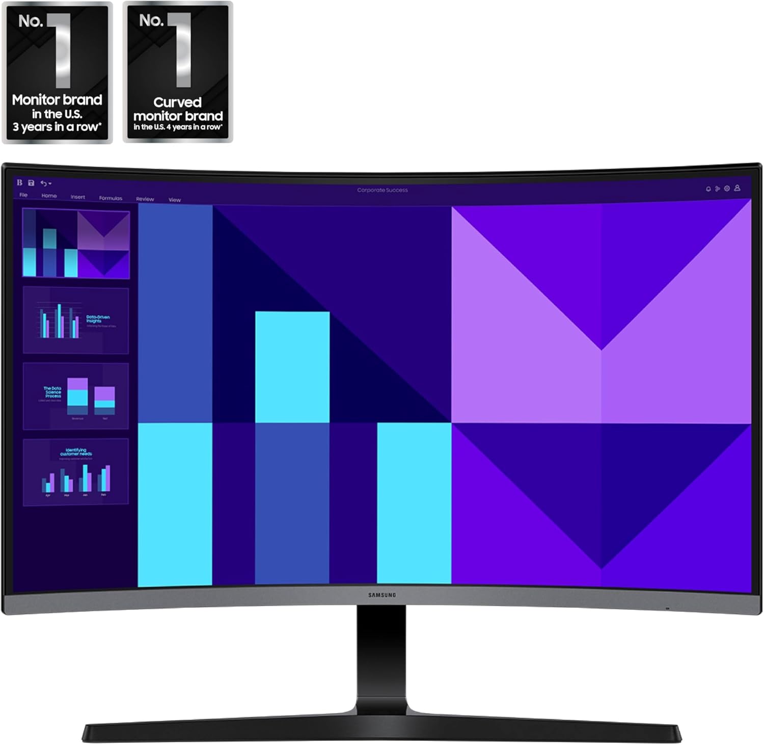 Samsung 32-inch S3 (S39GD) FHD 100Hz Curved Monitor, Game Mode, Eye Saver Mode, Multiple Connectivity with HDMI Port, Built-In Speakers, LS32D396GANXZA, 2025