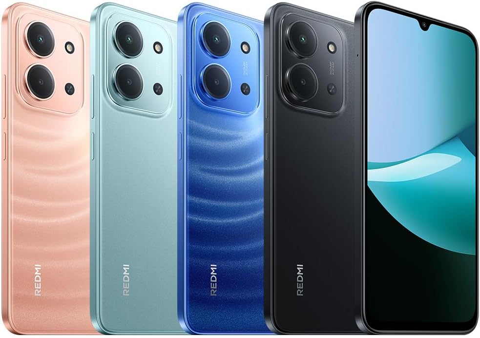 XIAOMI Redmi 15C - Smartphone de 4+128GB, Cámara Dual con IA de 50 MP, Pantalla inmersiva de 6,9" 120 Hz, Potente procesador octacore, Carga rápida de 33W, Cargador no Incluido, Azul (Versión ES)