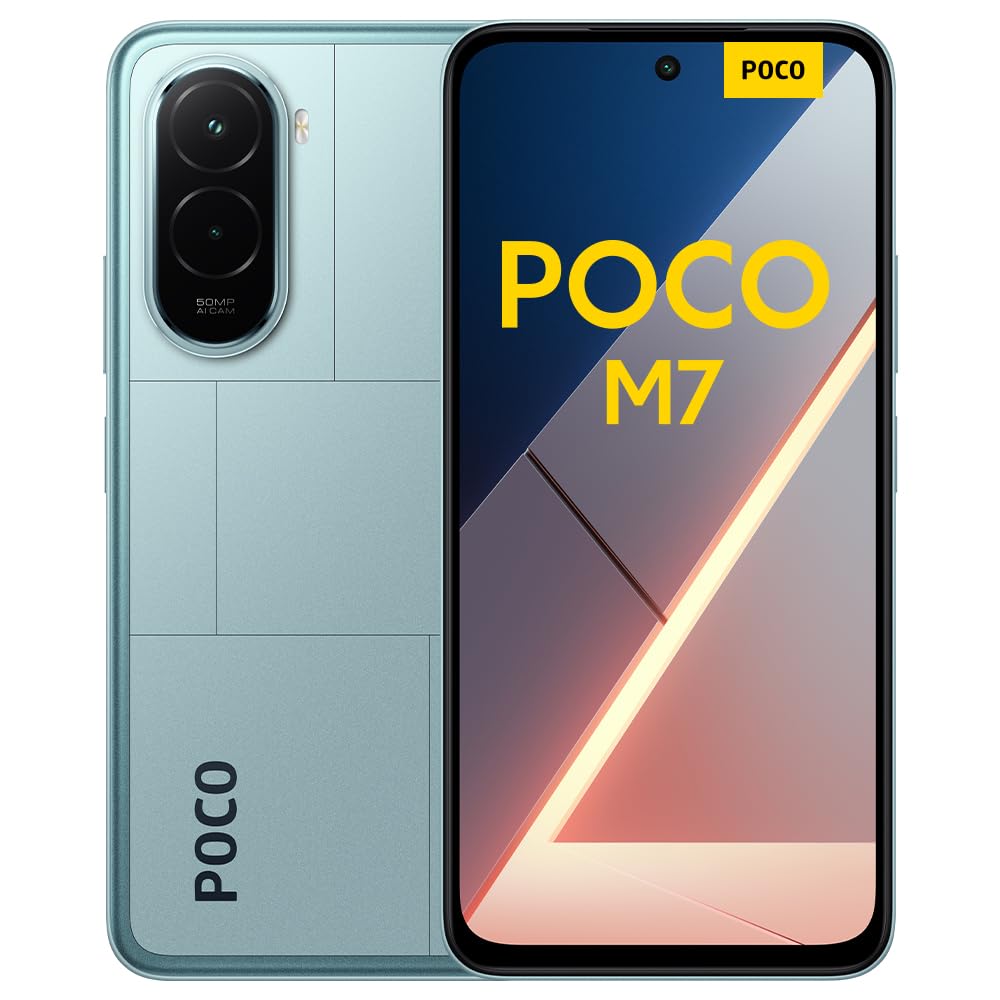 XIAOMI POCO M7 - Smartphone de 8+256GB, Cámara Dual de 50MP con AI, Pantalla inmersiva de 6,9” FHD+, Snapdragon 685, Carga rápida de 33W y Reversible de 18W, Cargador no Incluido, Plata (Versión ES)