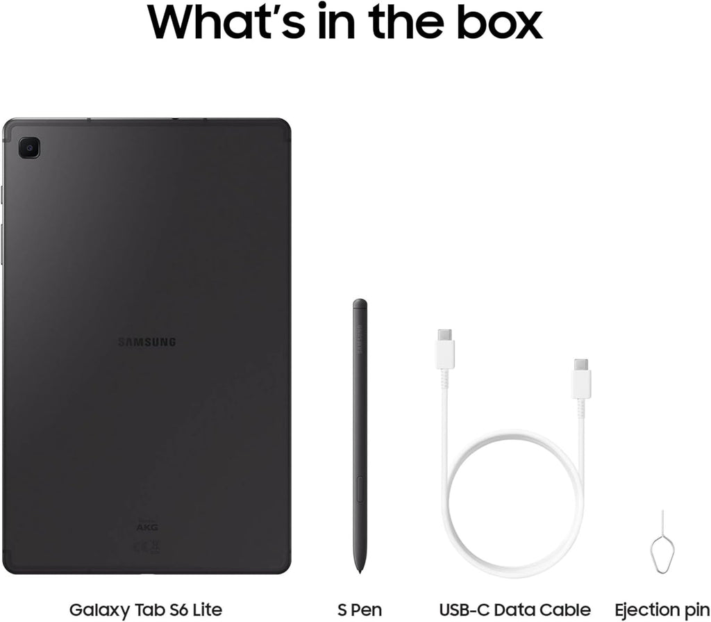 Samsung Galaxy Tab S6 Lite (2024) 10.4" 128GB WiFi Android Student Tablet, S Pen for Note-Taking, Gaming Ready, Long Battery Life, Expandable Storage, US Version, Oxford Gray, Amazon Exclusive