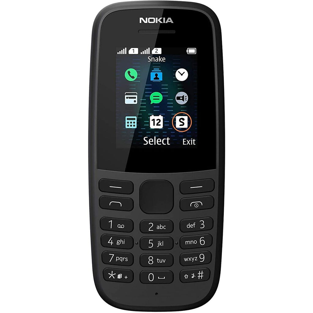 Telefone Telemóvel Nokia 105 2019 1,77" 2 GB Preto