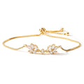 Pulseira Lux Leaf com Zircónias