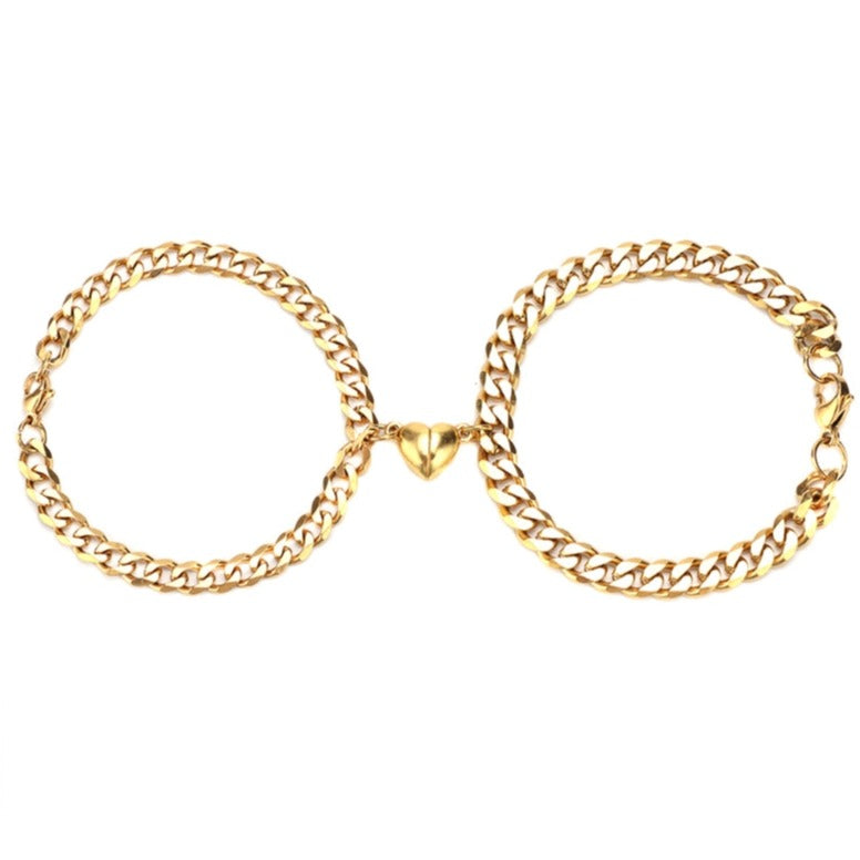 Pulseira com Coração Magnético