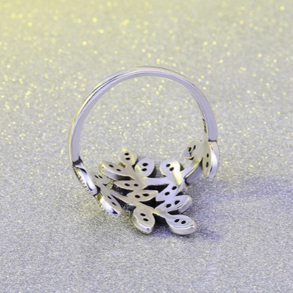 Tree of Life Ring with Cubic Zirconia