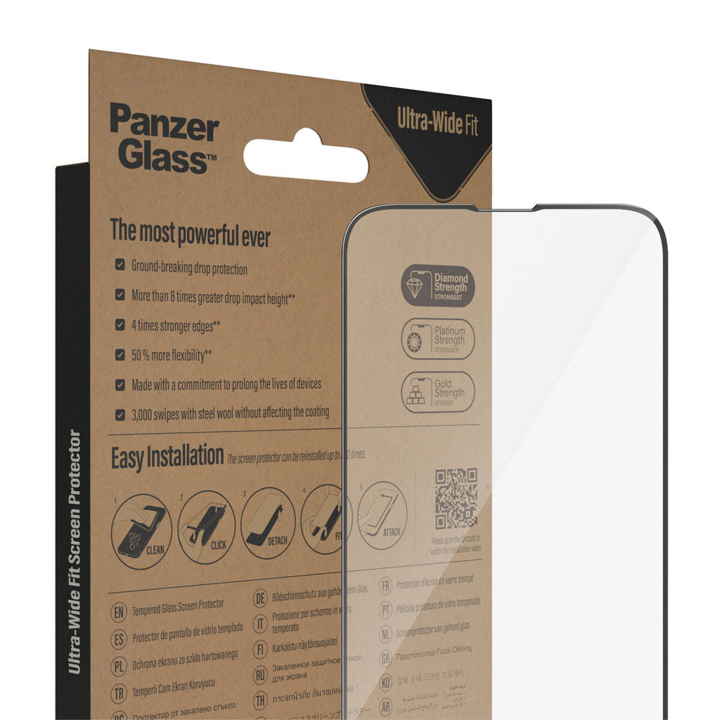 Panzer Glass 2783 screen protector for Apple iPhone 13 Pro, iPhone 13, and iPhone 14.