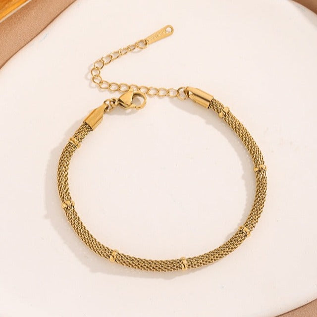 Colar e Pulseira em Aço Inoxidável