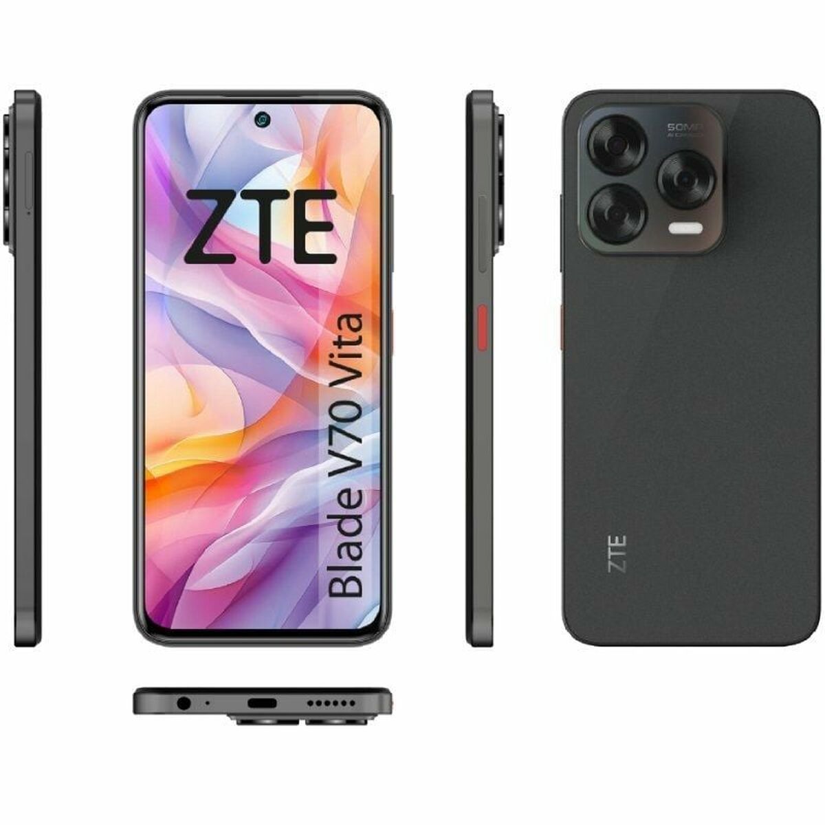 Smartphone ZTE P606F17-GRAY Octa Core 8 GB RAM 256 GB Gris