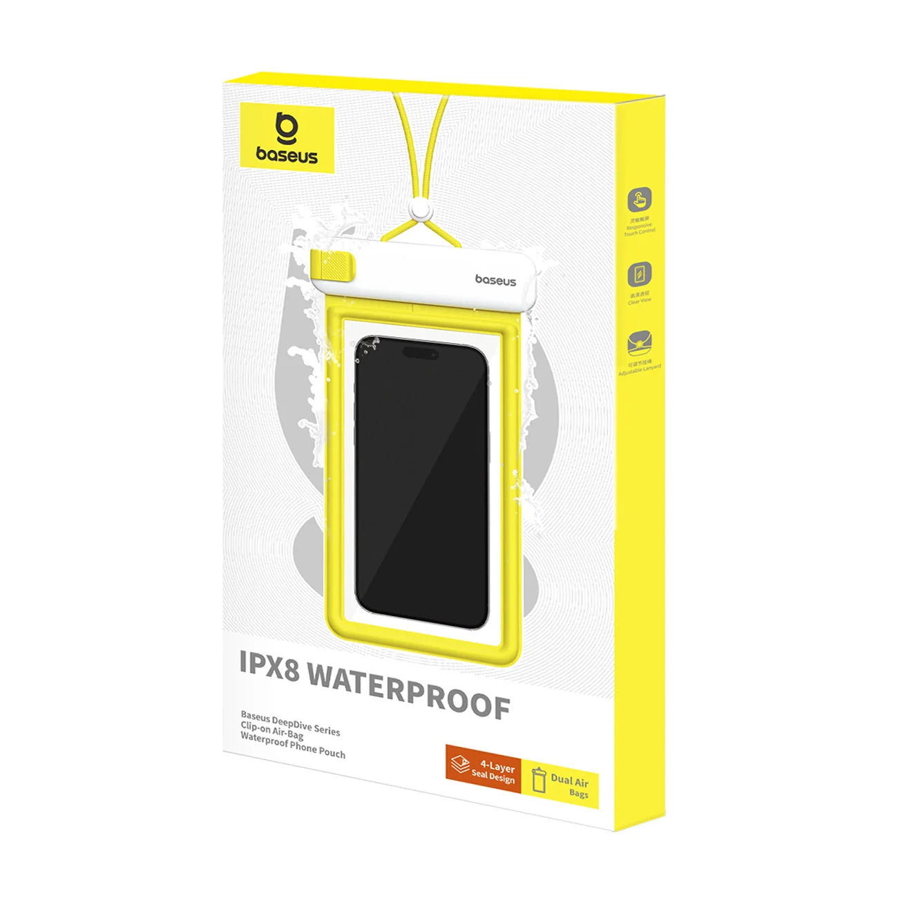 Funda impermeable para teléfono Baseus DeepDive con impermeabilidad IPX8 de 4 capas