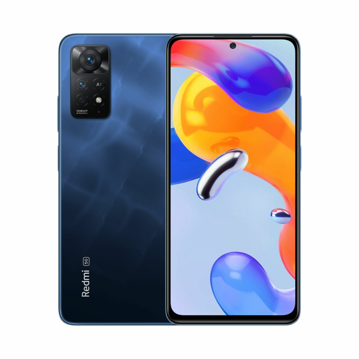 Smartphone Xiaomi Note 11 Pro 5G, pantalla de 6,67", Qualcomm Snapdragon 695 5G, 6GB RAM, 128GB almacenamiento, color Azul Atlántico.
