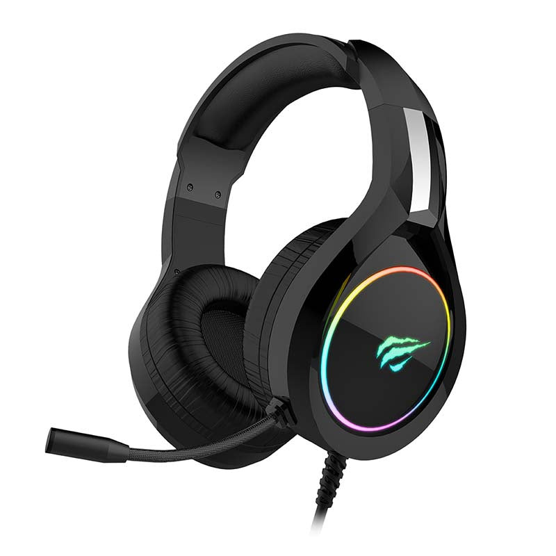 Auscultadores Gaming RGB c/ Microfone Jack 3.5mm + USB HAVIT