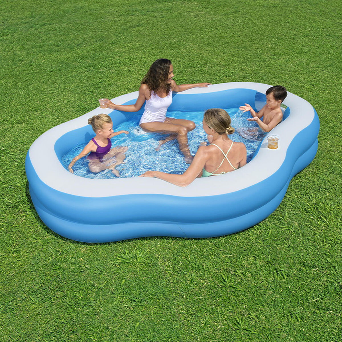Bestway Inflatable Family Pool 270x198x51 cm +6 Years Garden 54409