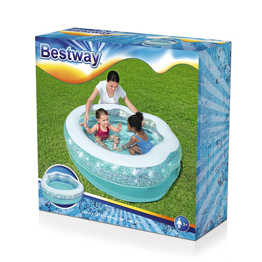 Bestway Piscina Inflável Infantil Brilhante 150x125x43 cm +3 Anos Jardim 52489