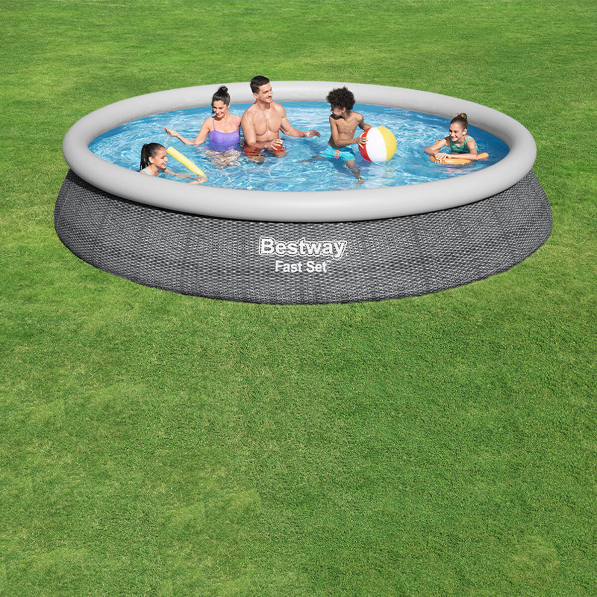 Bestway Piscina Inflável para Adultos Aro Ratan com Depurador 475x84 cm Jardim 57313