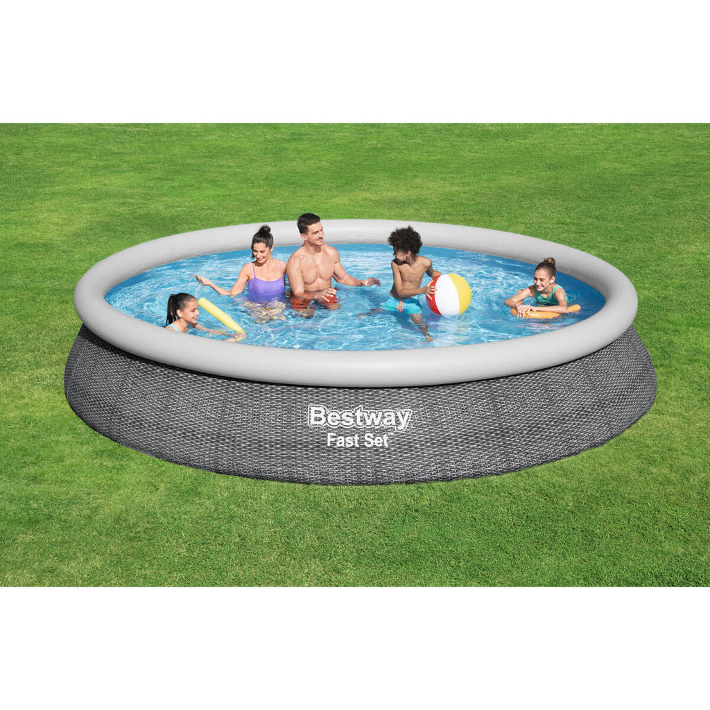 Bestway Piscina Inflável para Adultos Aro Ratan com Depurador 475x84 cm Jardim 57313