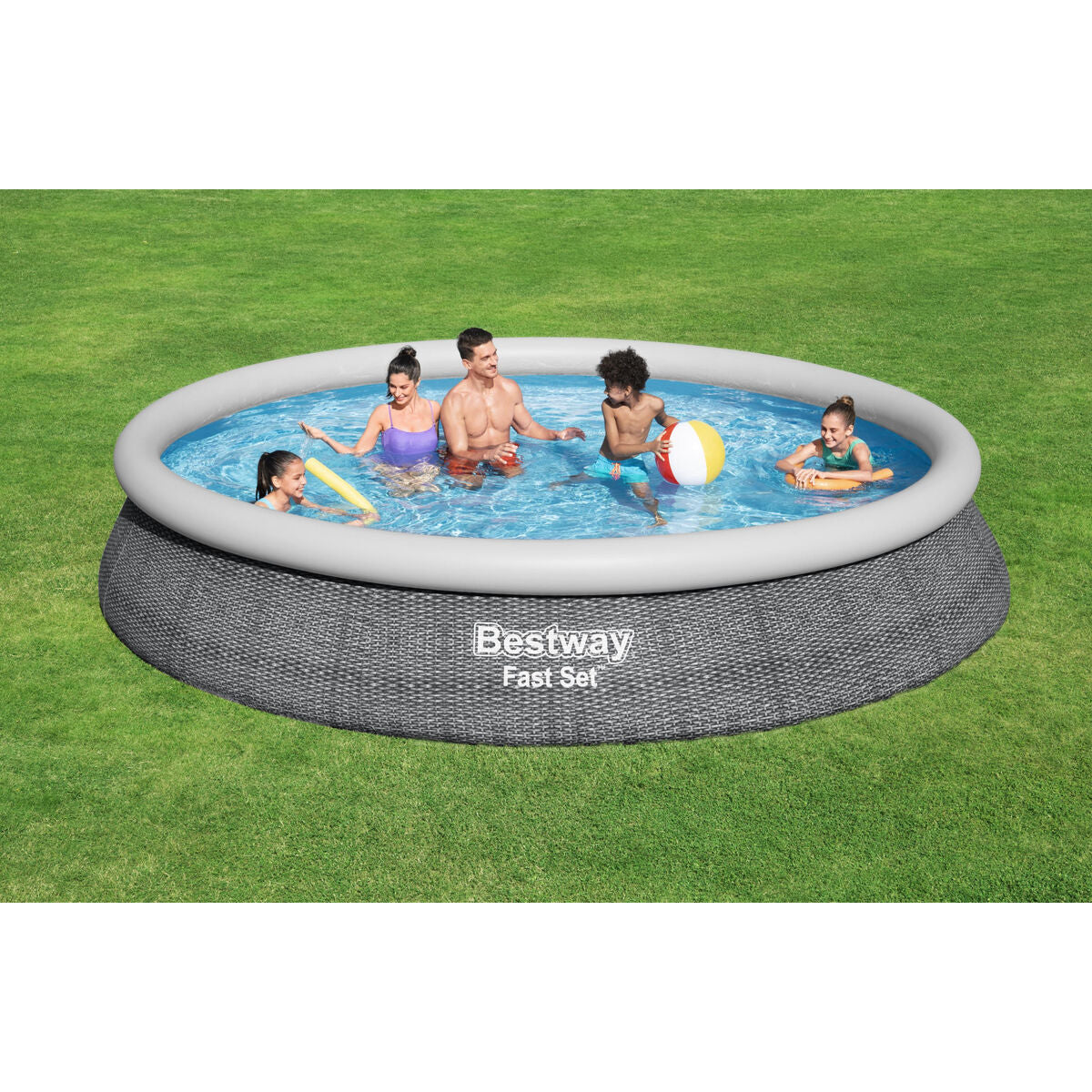 Bestway Piscina Inflável para Adultos Aro Ratan com Depurador 475x84 cm Jardim 57313