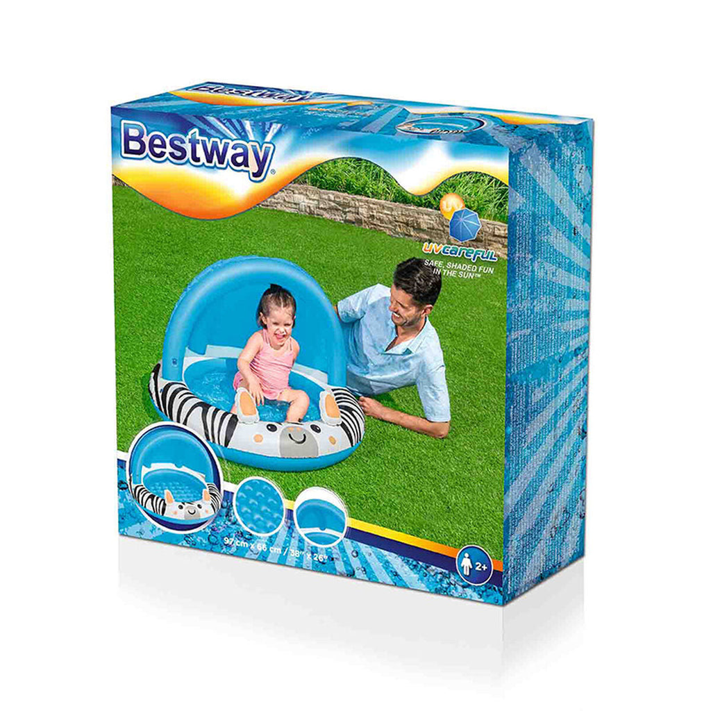 Bestway Piscina Inflável Infantil Safari Ring 97x66 cm +2 Anos Jardim 52559