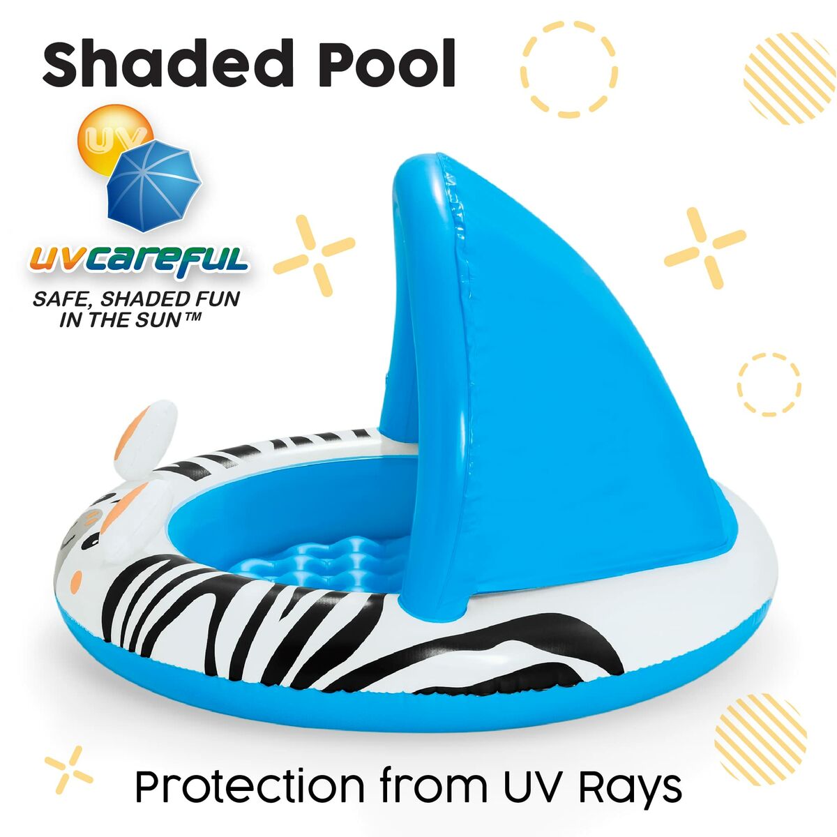 Bestway Piscina Inflável Infantil Safari Ring 97x66 cm +2 Anos Jardim 52559