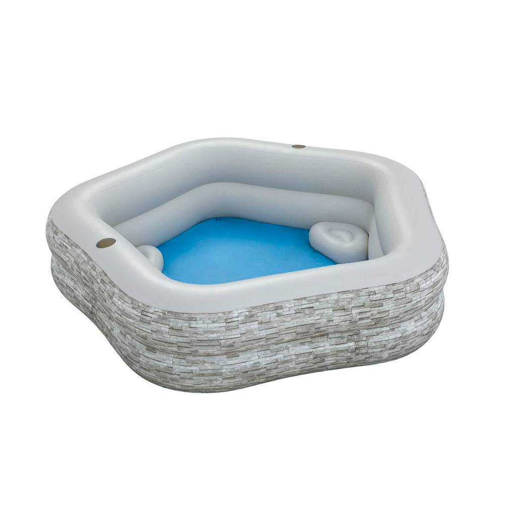 Bestway Piscina Inflável para Famílias 213x206x53 cm +6 Anos Jardim 54423