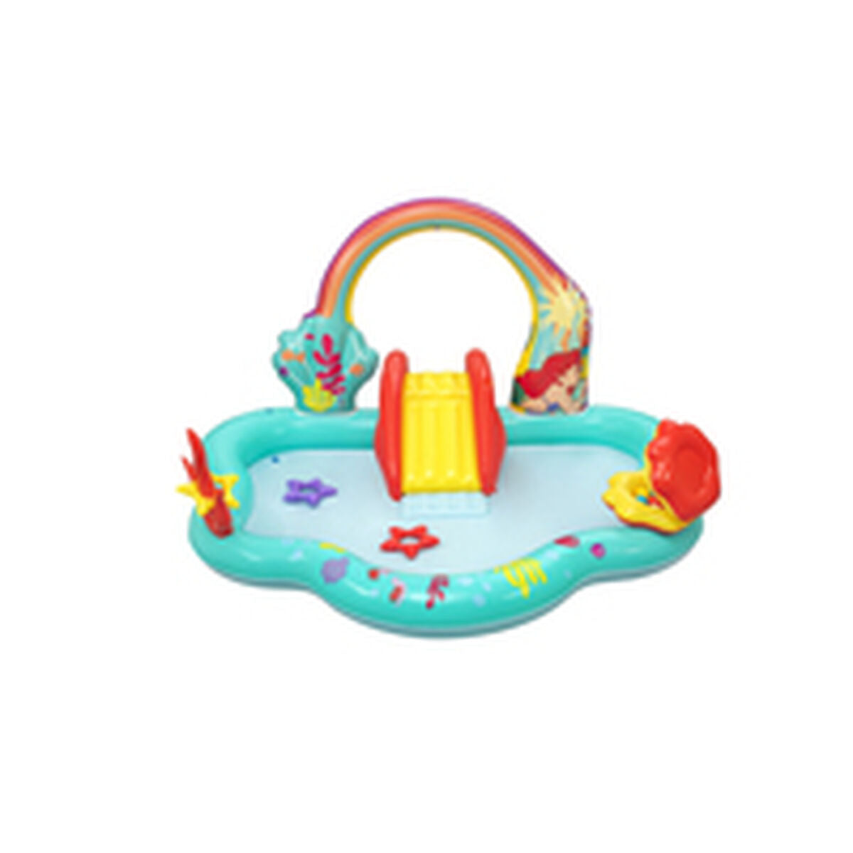 Piscina Hinchable Bestway Disney Mermaid Playground 221x193x117 cm +2 Años Jardín 91097