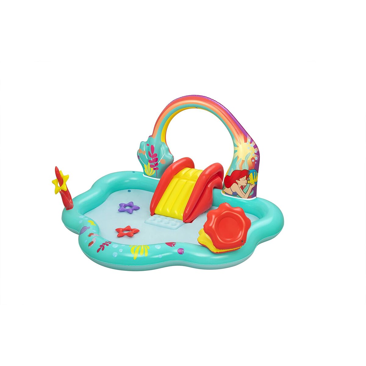 Piscina Hinchable Bestway Disney Mermaid Playground 221x193x117 cm +2 Años Jardín 91097