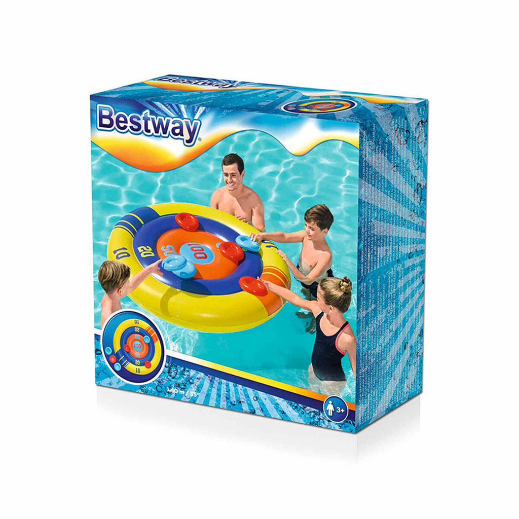 Bestway Jogo Flutuante Lança Insuflável Discos D140 cm +3 Anos Piscina 52566