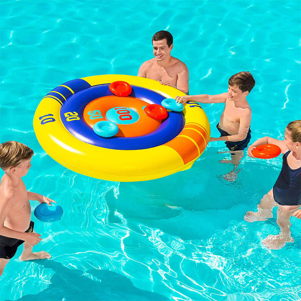 Bestway Jogo Flutuante Lança Insuflável Discos D140 cm +3 Anos Piscina 52566
