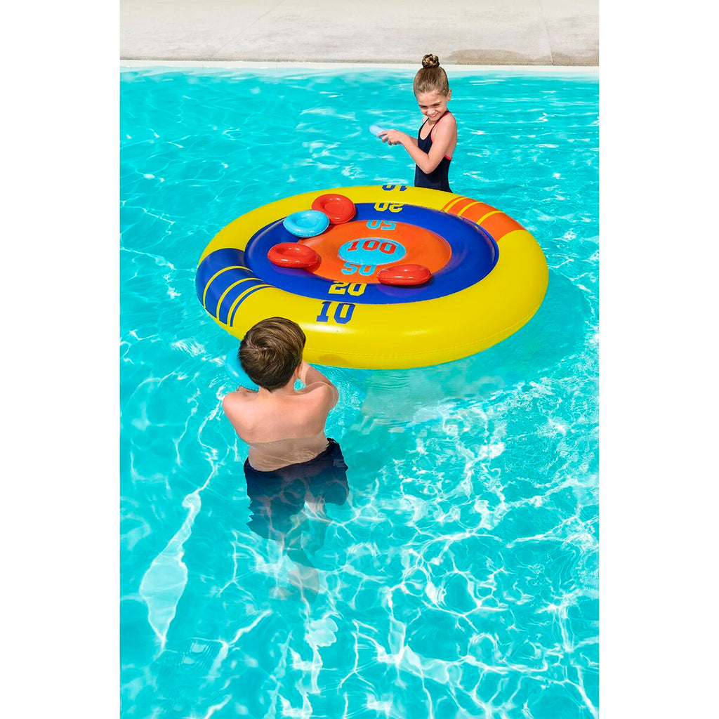 Bestway Jogo Flutuante Lança Insuflável Discos D140 cm +3 Anos Piscina 52566