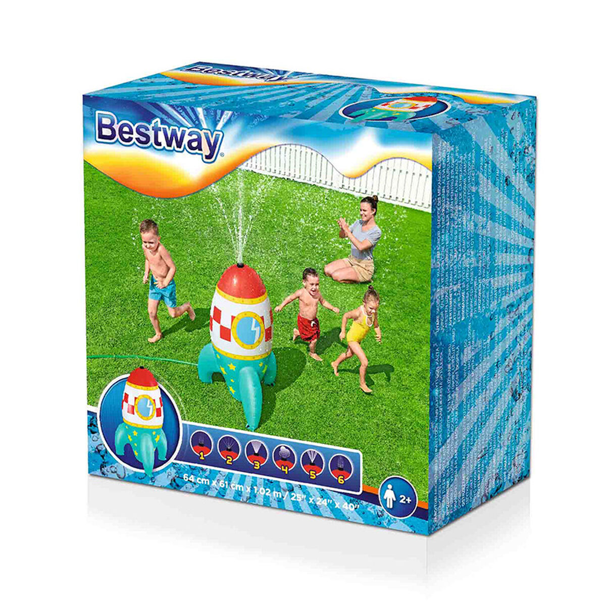 Bestway Aspersor Espacial Inflável 64x61x102 cm +2 Anos Jardim 52572