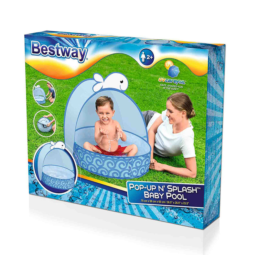 Bestway Piscina Infantil Auto-montável Baleia 78x68x60 cm +2 Anos Jardim 52577