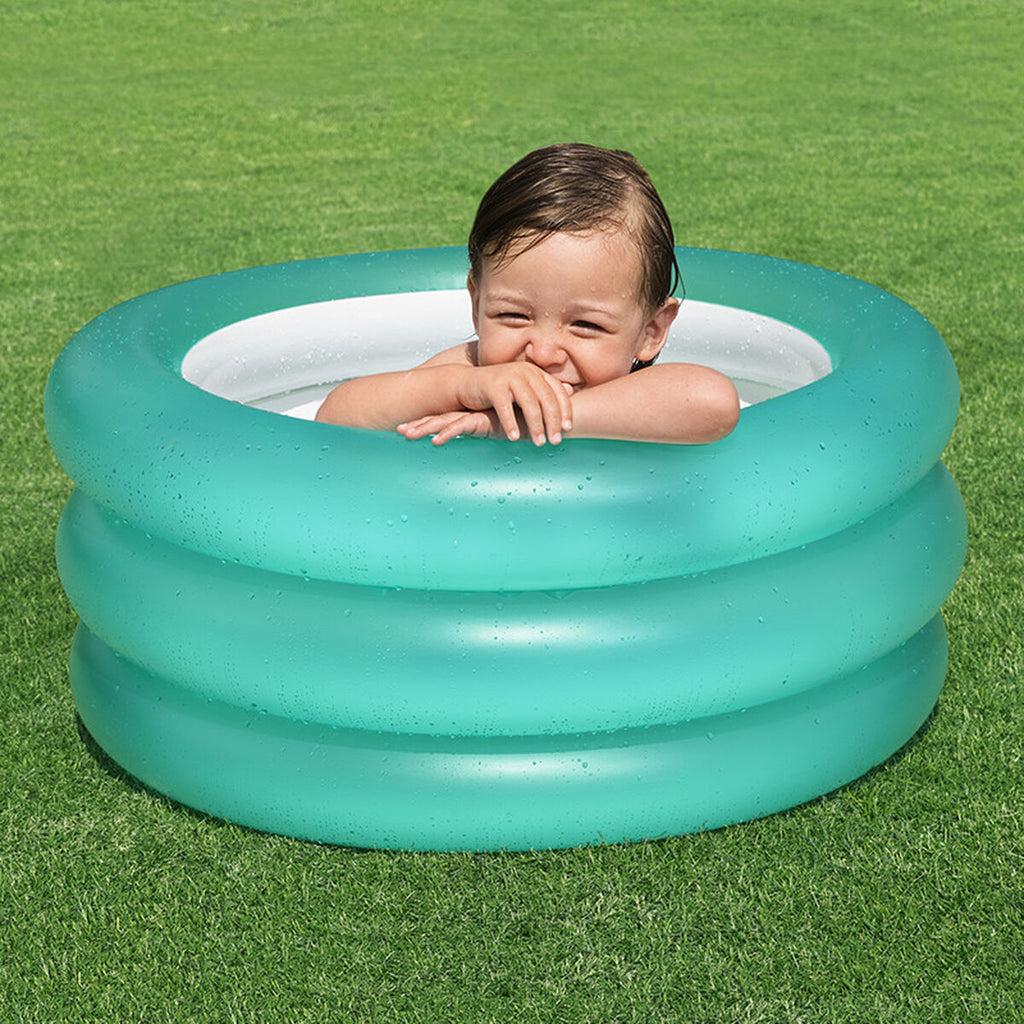 Bestway Piscina Insuflável Infantil 3 Anéis Cor Sortida 70x30 cm +2 Anos Jardim 51033
