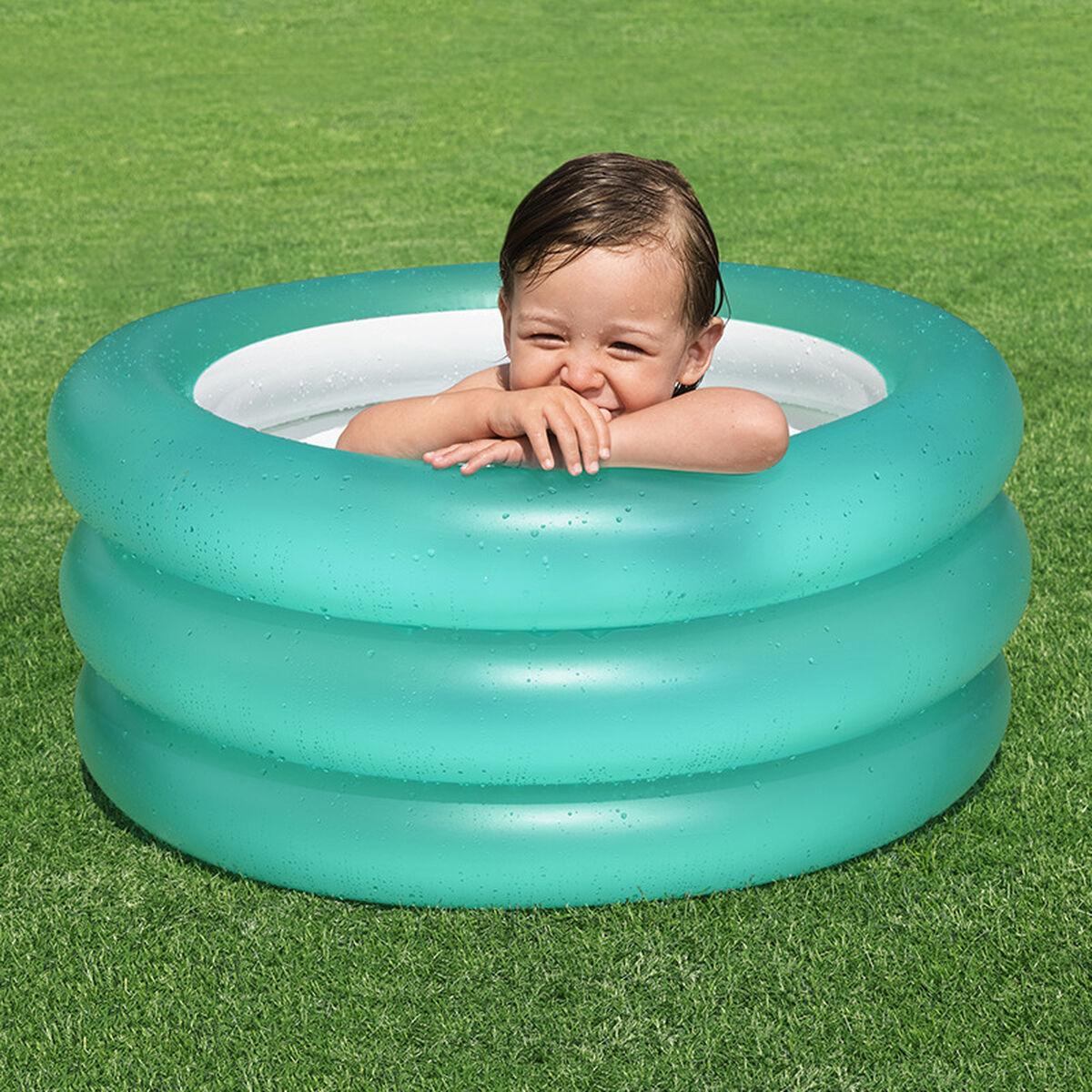 Bestway Piscina Insuflável Infantil 3 Anéis Cor Sortida 70x30 cm +2 Anos Jardim 51033
