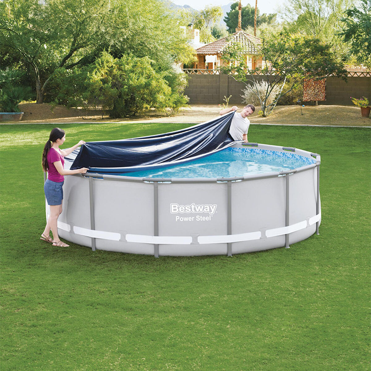 Bestway Tampa Piscina PVC D427 cm Jardim 58248