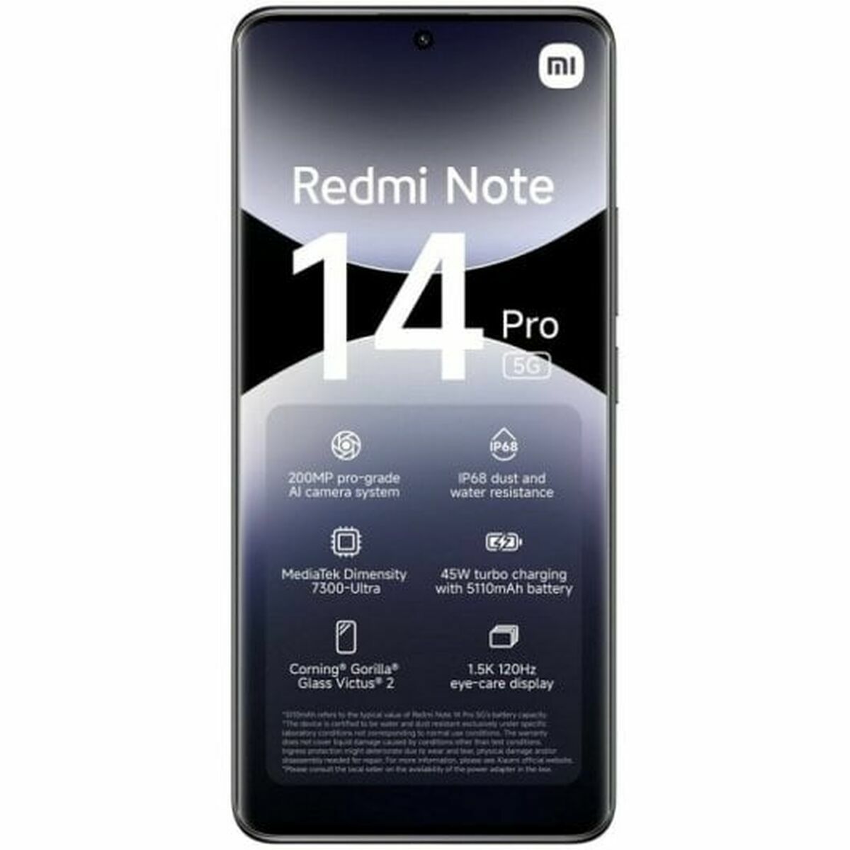 Smartphone Xiaomi Redmi Note 14 Pro 6.67" 12 GB RAM 512 GB Negro