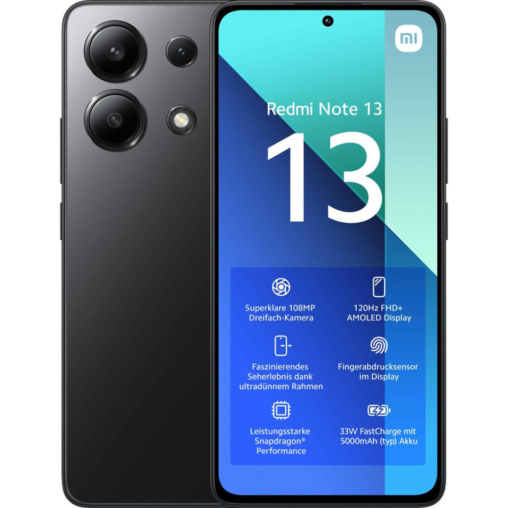 Smartphone Xiaomi Redmi Note 13 6,67" Dimensity 6080 256 GB 8 GB RAM Preto