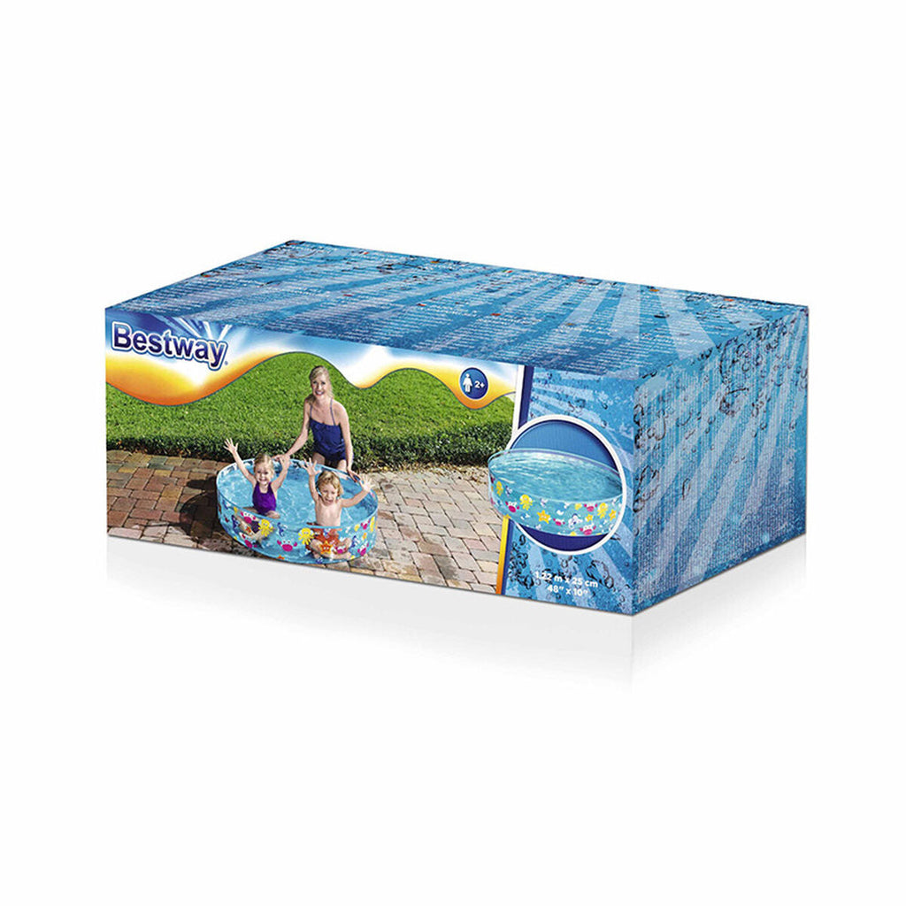 Bestway Piscina Infantil Rígida PVC Mar 122x25 cm +2 Anos Jardim 55028