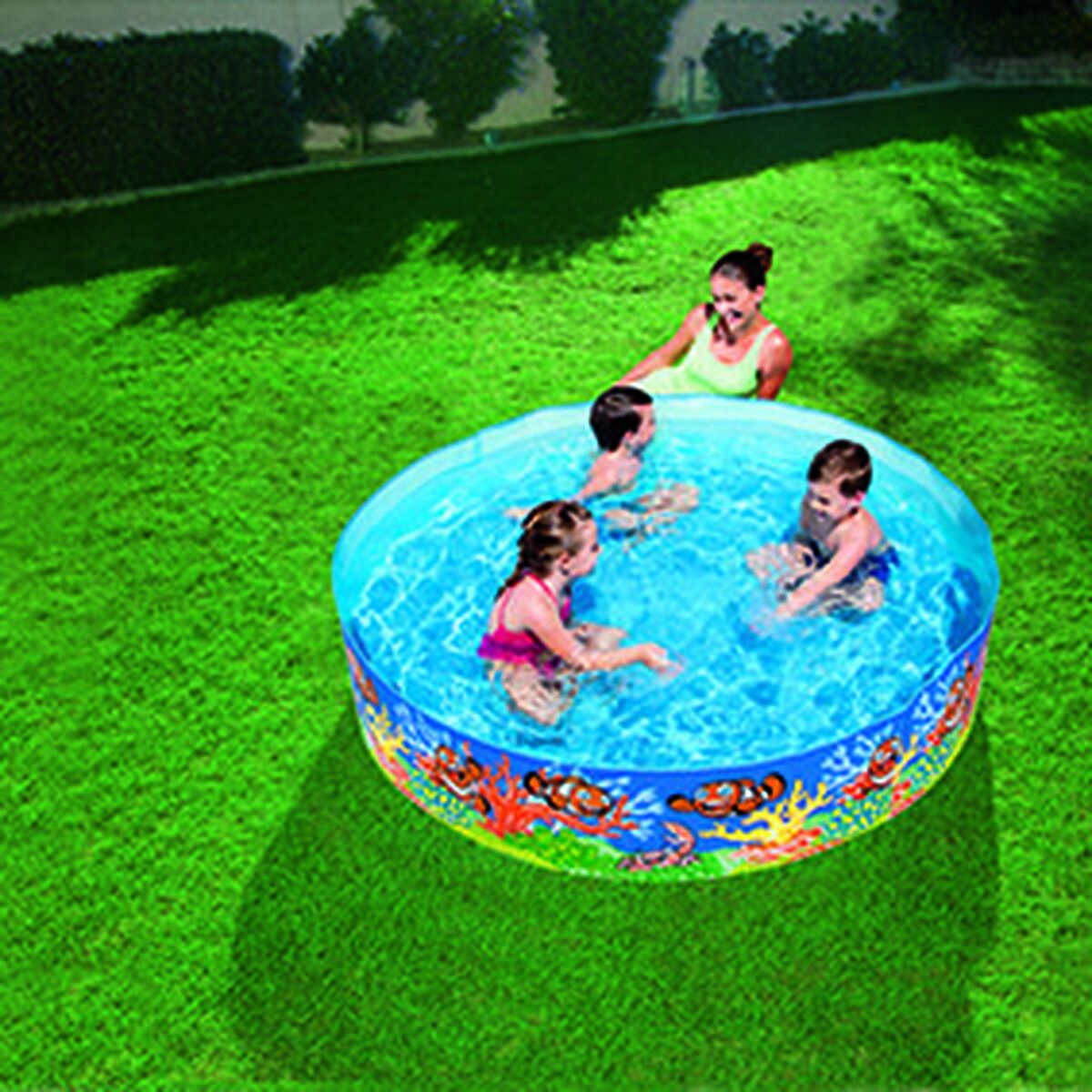 Piscina infantil rígida de PVC Bestway Marina 183x38 cm +2 años Jardín 55030