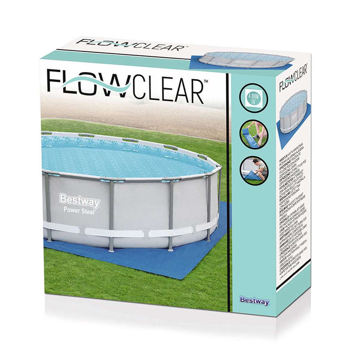 Bestway Piso Protetor de Piscina 488x488 cm Jardim 58003