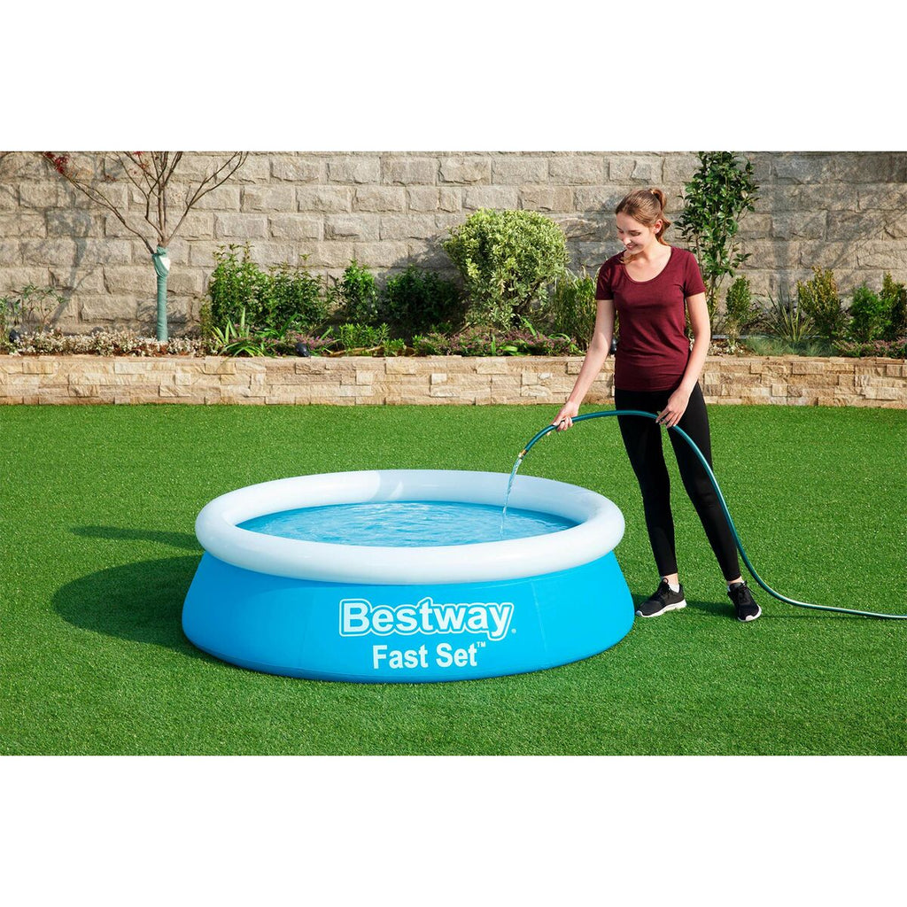 Piscina inflable Bestway para adultos con aro, 183 x 51 cm, tamaño jardín, 57392