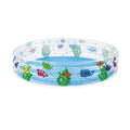 Bestway Piscina Insuflável Infantil 3 Anéis Transparente Vida Marinha 152x30 cm +2 Anos Jardim 51004