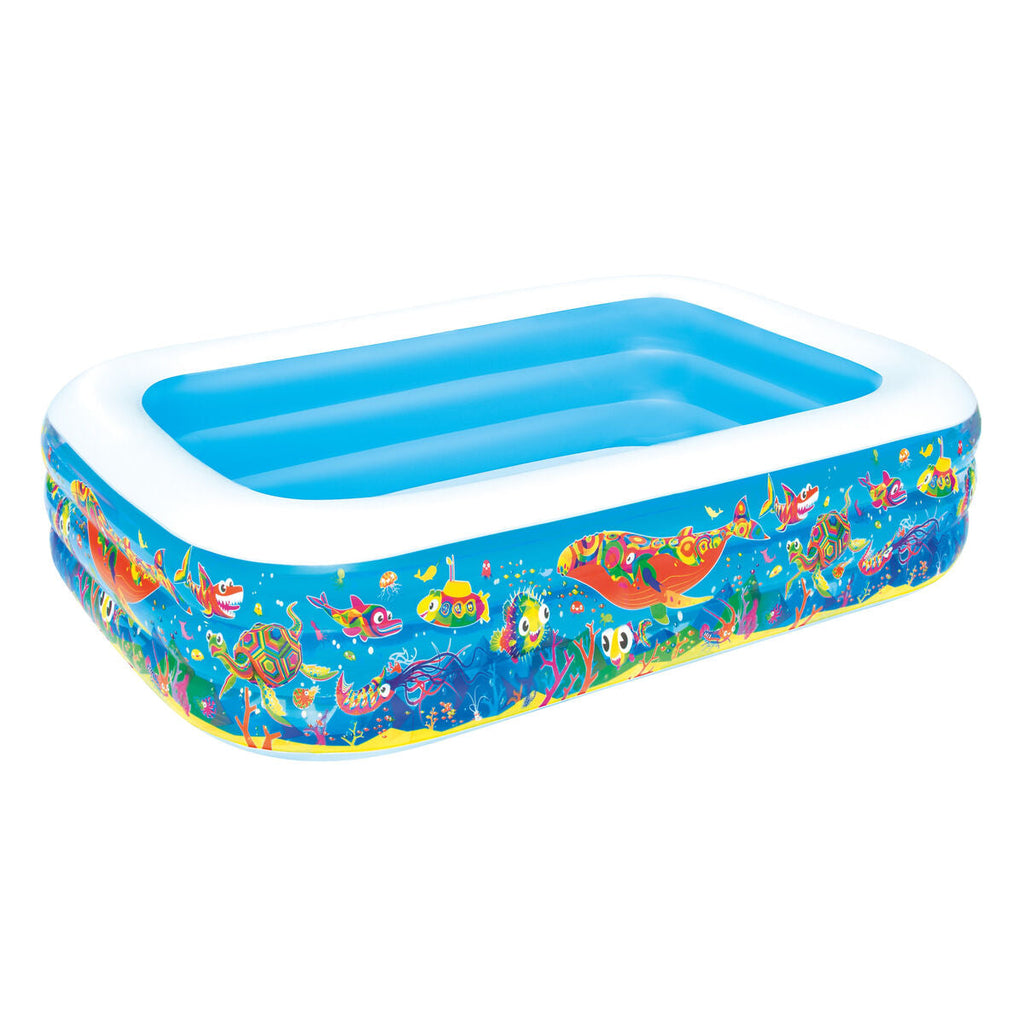 Bestway Inflatable Pool 3 Chambers Floral 229x152x56 cm +6 Years Garden 54120