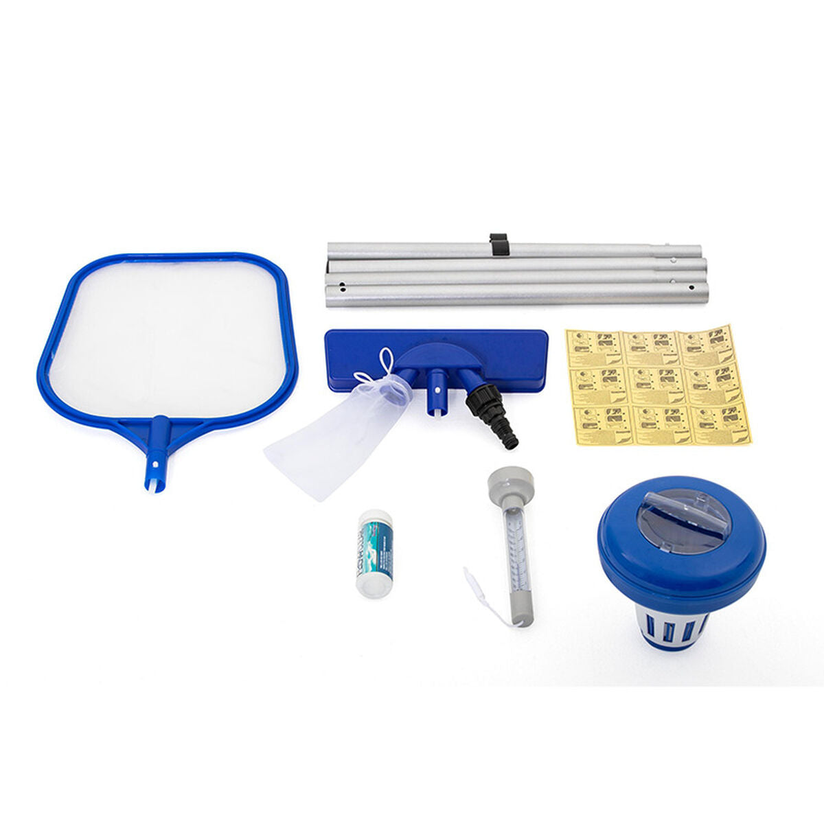 Kit de mantenimiento de piscinas Bestway con accesorios, poste de jardín de 161 cm 58195