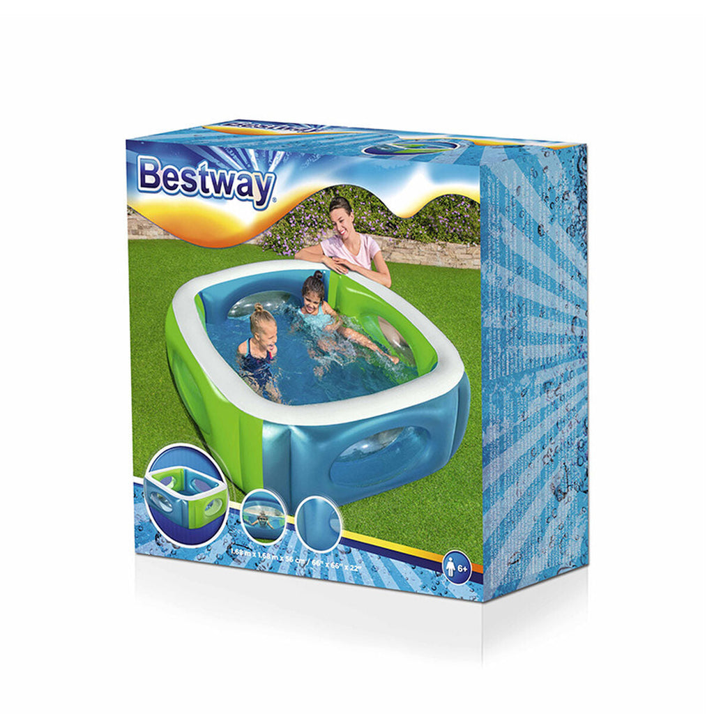 Piscina Hinchable Bestway con Miniaturas 168x168x56 cm +6 Años Jardín 51132