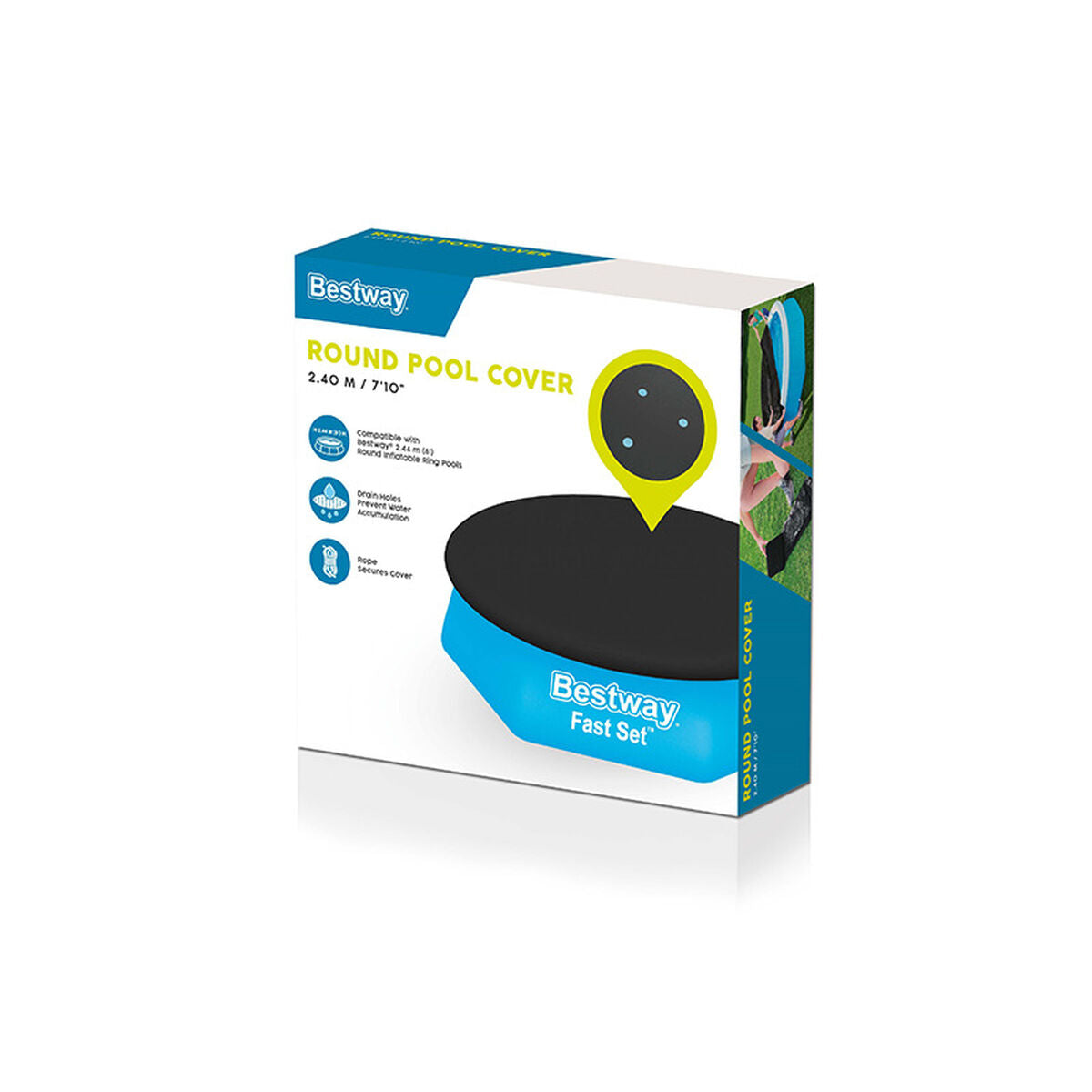 Bestway Capa Piscina PVC D244 cm Jardim 58032