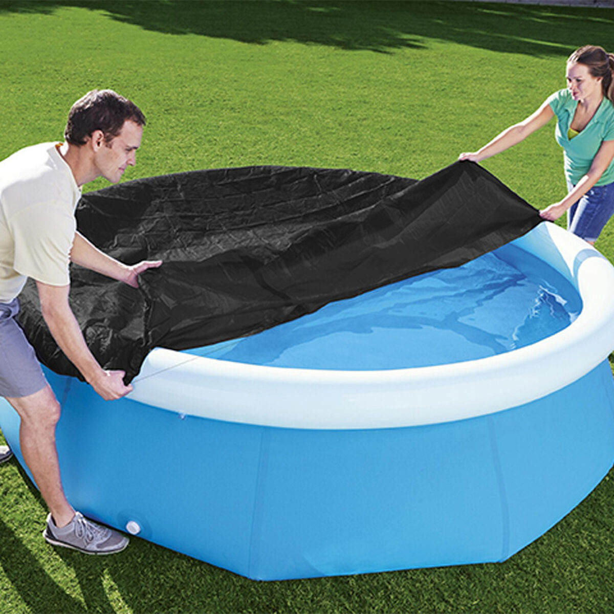 Bestway Capa Piscina PVC D244 cm Jardim 58032