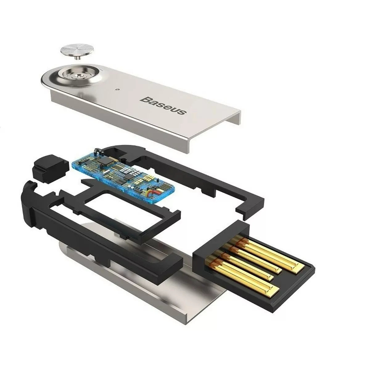 Adaptador de audio USB-AUX Bluetooth 5.0 Baseus CABA01-01 / Negro