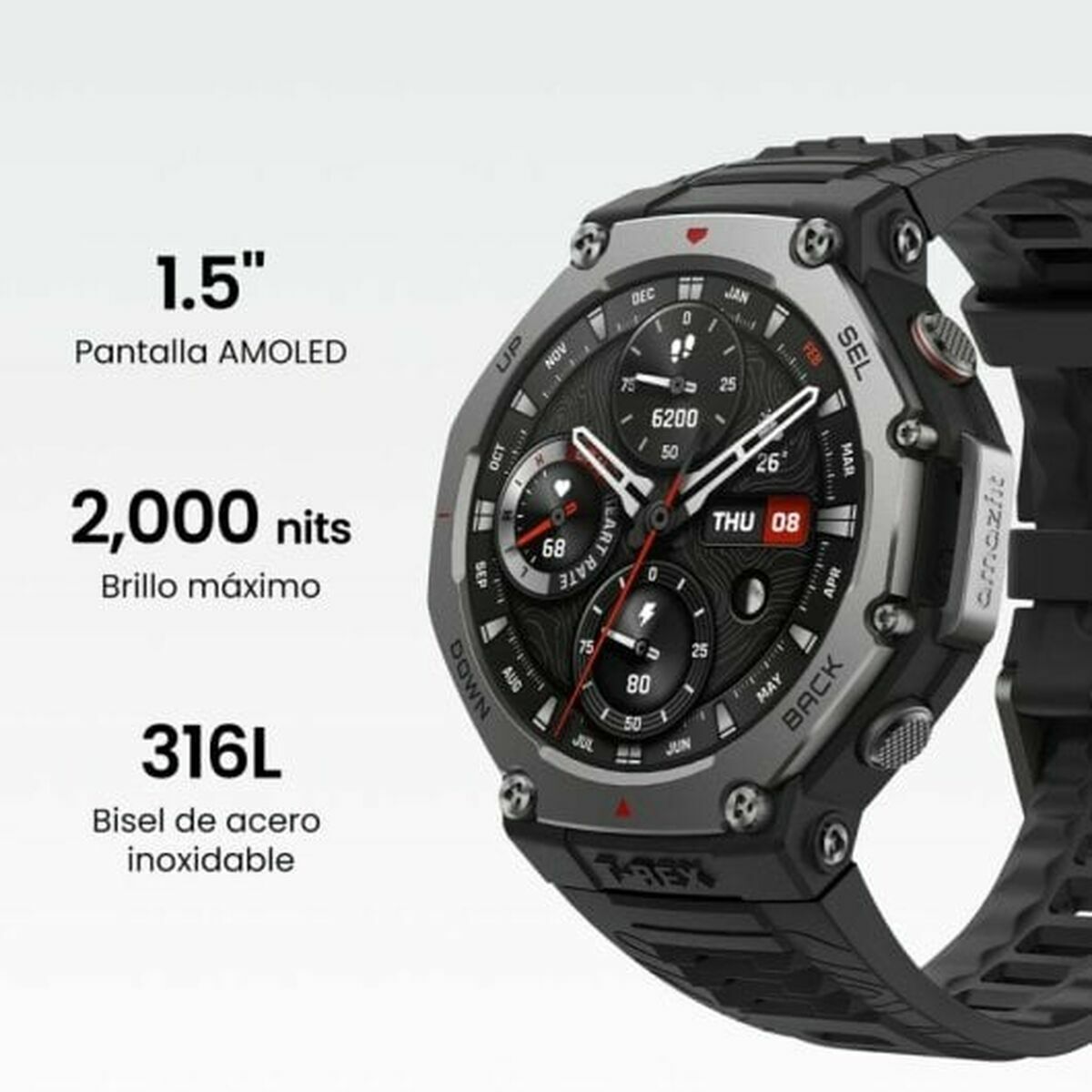 Smartwatch Amazfit W2323GL1N Preto 1,5"